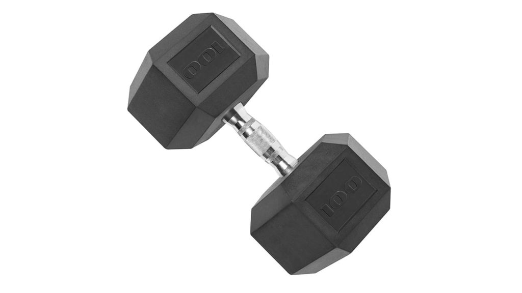 CAP Rubber Coated Dumbbell Weights