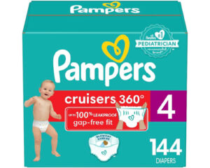 Pampers Cruisers 360 Diapers - Size 4,