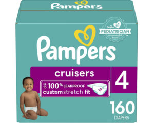 Pampers Cruisers Diapers - Size 4,