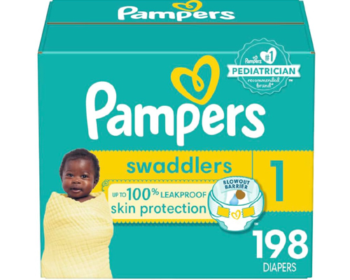 Pampers Swaddlers Diapers - Size 1,