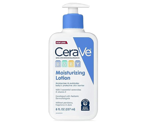 CeraVe Baby Lotion Gentle Baby Skin Care with Ceramides, Niacinamide & Vitamin E