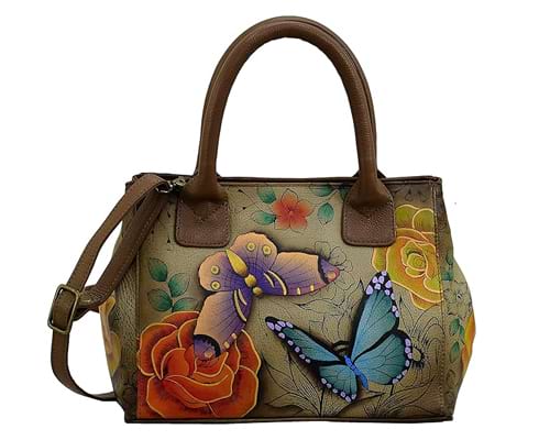 Anna by Anuschka Women’s Hand Painted Genuine Leather