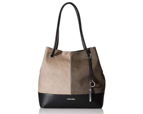 Calvin Klein Gabrianna Bubble Lamb North-South Key Item Tote