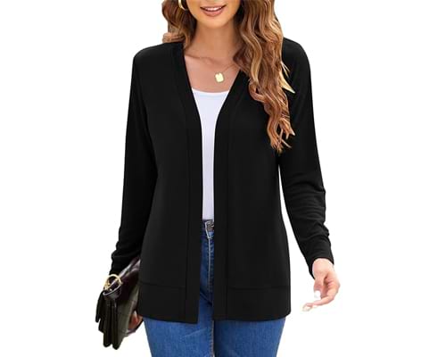 Womens Casual Lightweight Long Sleeve Cardigan