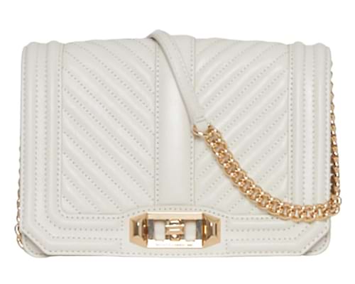 ebecca Minkoff Women's Chevron Quilted Love Crossbody Bag