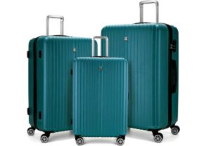 3 Piece Luggage sets Lightweight Durable Spinner Suitcase 20in24in28in