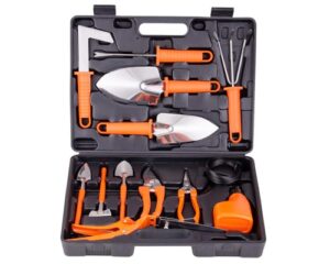 BNCHI Gardening Tools Set,14 Pieces Stainless Steel Garden Hand Tool