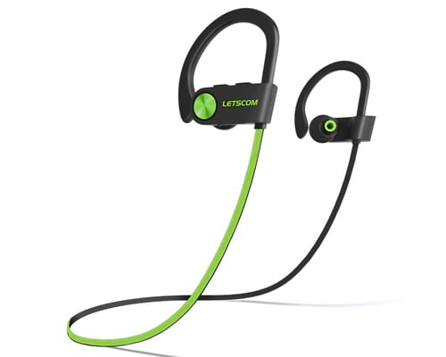 LETSCOM Bluetooth Headphones IPX7 Waterproof, Wireless Sport Earphones LETSCOM Bluetooth Headphones IPX7 Waterproof, Wireless Sport Earphones