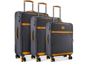 SHOWKOO-Luggage-Sets-Expandable-3-Piece-Softshell-Lightweight-&-Durable-Suitcase