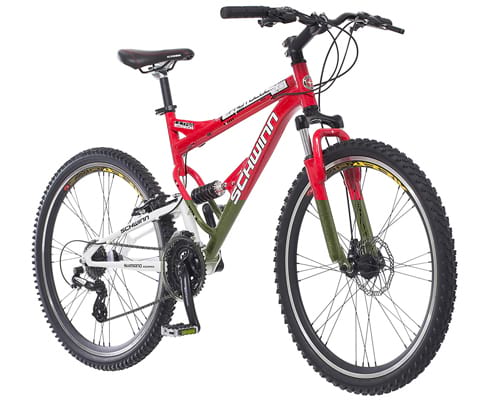 Schwinn-Protocol-1.0-Dual-Suspension-Mountain-Bike-with-Aluminum-Frame-26-Inch-Wheels-Red Schwinn Protocol 1.0 Dual-Suspension Mountain Bike with Aluminum Frame, 26-Inch Wheels, Red