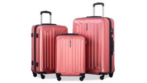Flieks 3 Piece Luggage Set Spinner Suitcase Flieks 3 Piece Luggage Set Spinner Suitcase
