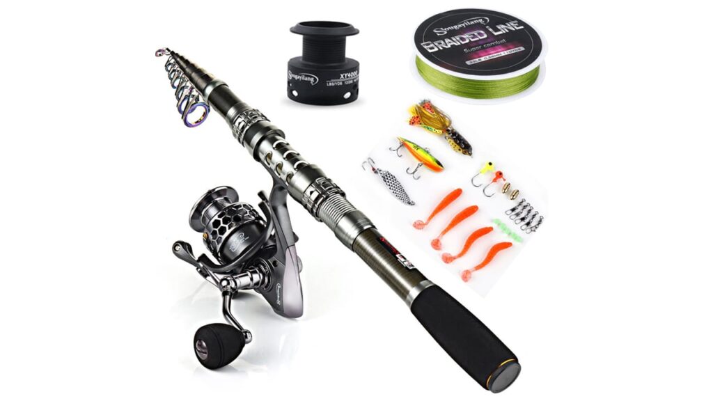 Sougayilang Spinning Fishing Rod and Reel Combos