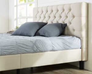 Zinus Misty Platform Bed, Queen, Taupe