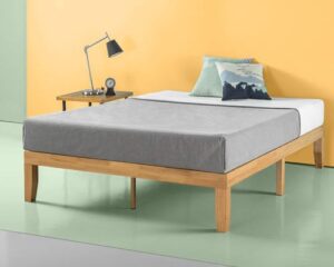 Zinus Moiz 14 Inch Wood Platform Bed No Box Spring Needed Wood Slat Support