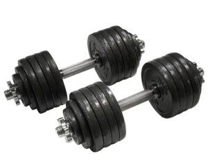 CAP Barbell Adjustable Dumbbell Set, 40 to 200 Pounds CAP Barbell Adjustable Dumbbell Set, 40 to 200 Pounds
