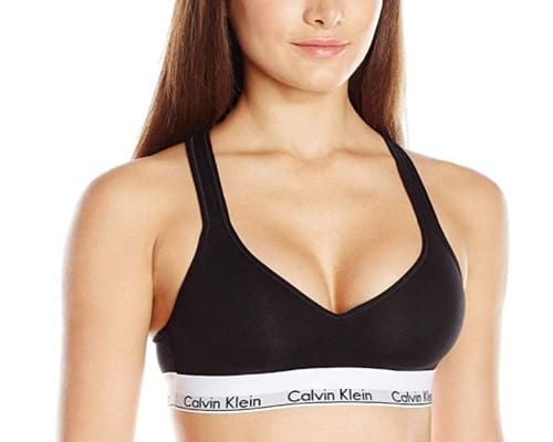 Calvin Klein Womens Modern Cotton Lightly Lined Bralette Calvin Klein Womens Modern Cotton Lightly Lined Bralette