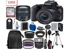 Canon EOS Rebel SL3 DSLR Camera (Black) with 18-55 IS STM 3453C002 USA