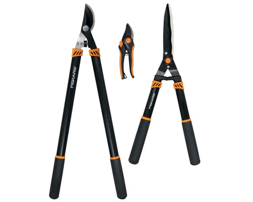 Fiskars 3 Piece Tree & Shrub Care Set with Pruner, Lopper and Hedge Shear Fiskars 3 Piece Tree & Shrub Care Set with Pruner, Lopper and Hedge Shear