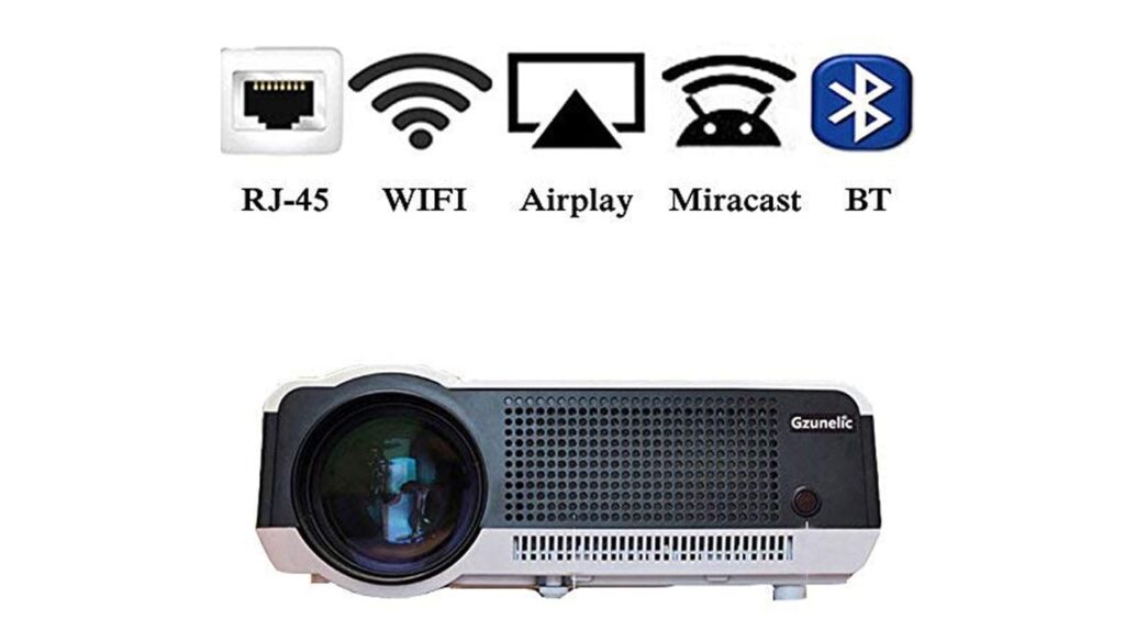 Gzunelic 4500 lumens Android Wifi 1080p Video Projector Gzunelic 4500 lumens Android Wifi 1080p Video Projector