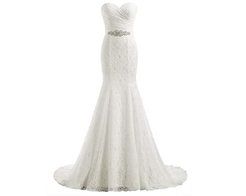 Likedpage Womens Lace Mermaid Bridal Wedding Dresses Likedpage Womens Lace Mermaid Bridal Wedding Dresses