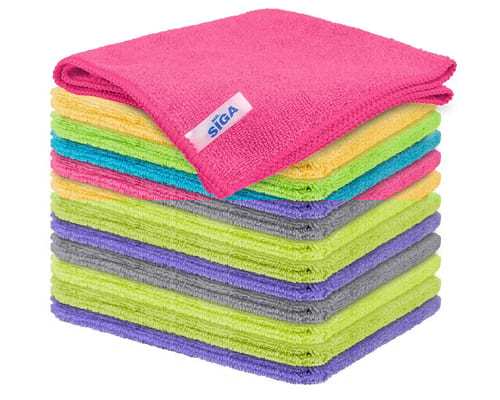 MR.SIGA Microfiber Cleaning Cloth,Pack of 12 MR.SIGA Microfiber Cleaning Cloth,Pack of 12