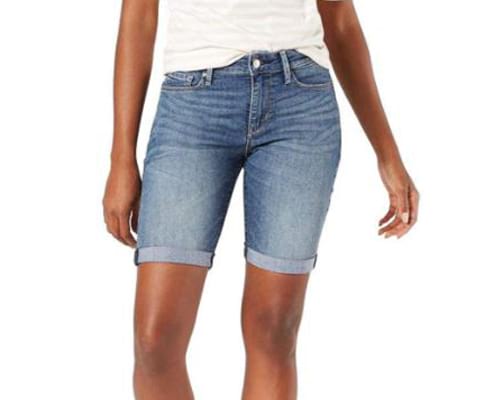 Signature by Levi Strauss & Co. Gold Label Womens Mid-Rise Bermuda Shorts