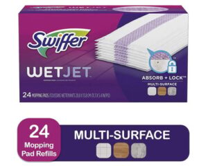 Swiffer-WetJet-Hardwood-Floor-Cleaner-Spray-Mop-Pad-Refill-Multi-Surface-24-Count Swiffer WetJet Hardwood Floor Cleaner Spray Mop Pad Refill, Multi Surface, 24 Count