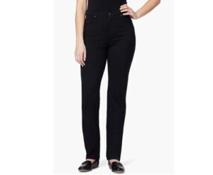 Gloria Vanderbilt Womens Misses Amanda Ponte High Rise Knit Pant
