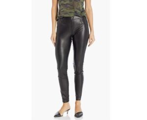 HUE Womens Faux Leather Leggings