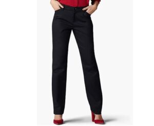 Lee Womens Wrinkle Free Relaxed Fit Straight Leg Pant