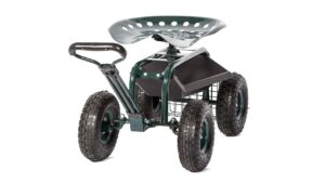 Peach Tree Rolling Garden Carts Work Scooter Gardening