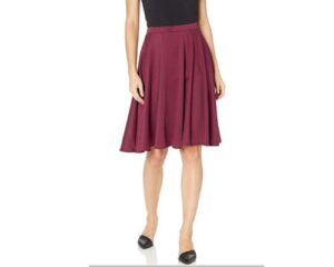 Star Vixen Womens Petite Full Knee Length Skater Skirt Star Vixen Womens Petite Full Knee Length Skater Skirt