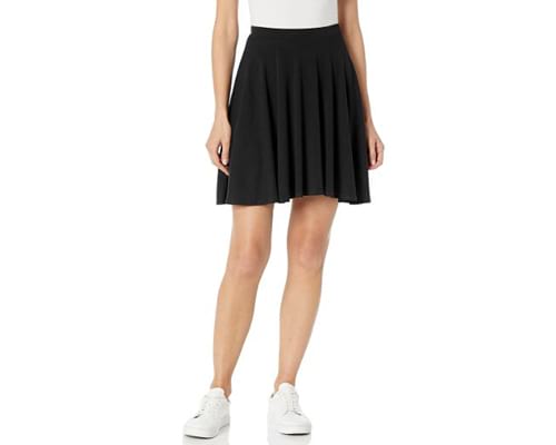 Star Vixen Womens Petite Short Stretch Ponte Full Circle Skirt Star Vixen Womens Petite Short Stretch Ponte Full Circle Skirt